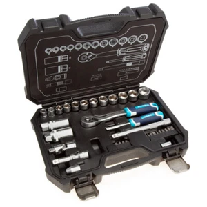 Eclipse Douille Set 1cmD 34 PC 6 Point Standard Longeur 0.6cm Bout Étuis ESS34PS - Picture 1 of 7