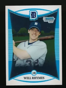 2008 Bowman Chrome Prospects #BCP108 Will Rhymes Detroit Tigers - Picture 1 of 2