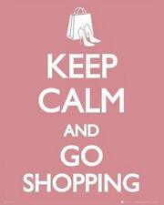 Keep Calm and Go Shopping – Mini-Poster 40 cm x 50 cm, neu und versiegelt