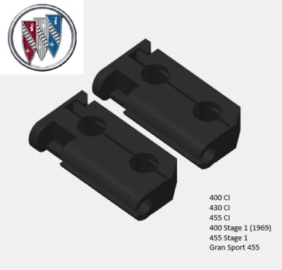 Buick V8 Spark Plug Wire Clips 400 430 455 - OEM Valve Cover Retainers 1967-76 - Image 1 of 4