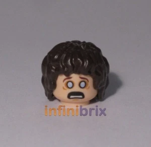 Lego Frodo Baggins Head + Hair piece from sets 9470 + 9472 for LOTR NEW - Picture 1 of 2