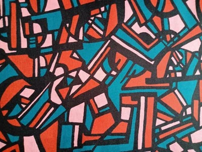 Remnant DYNAMIC CITY - geometric -   Liberty Tana Lawn cotton approx 33 x 30 cm - Image 1 of 3