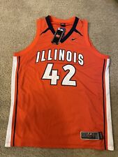 Illinois Fighting Illini Men’s Basketball #1 Retro Mini Sports Jersey  (Orange) 2023