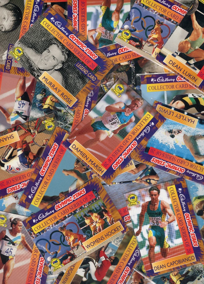 1996 CADBURY OLYMPIC STARS [COLLECTOR CARD OLYMPICS SERIES] LOT TO COMPLETE SET - Image 1 of 1