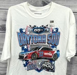NASCAR 65TH DAYTONA 500 T SHIRT Unisex Size XL WHITE STARTING LINE UP - Picture 1 of 4
