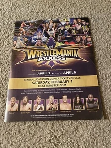 2014 WWE WRESTLEMANIA XXX AXXESS Poster Print Ad JOHN CENA CM PUNK DANIEL BRYAN - Picture 1 of 1