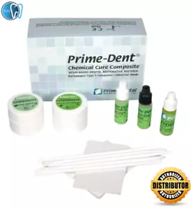 Prime-Dent Dental Self Cure Composite Cracked Tooth Kit Repair 5g/5g with Bond - Picture 1 of 3