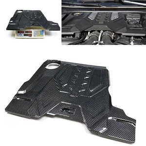 Engine Cover Plate Fit For BMW F90 M5 F91 F92 F93 M8 2018-2020 Dry Carbon Fiber - Picture 1 of 11