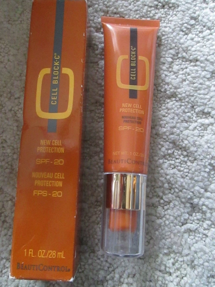 NEW NIB RARE BeautiControl Cell Block-C New Cell Protection SPF-20 1 OZ TUBE - Image 1 of 1