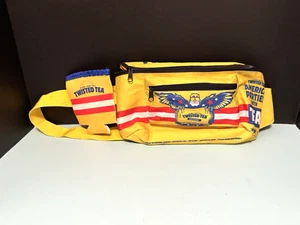 Twisted Tea Fanny Pack Lattina Attaccata Raffreddatore Giallo Nylon Duro Ice Tea Pubblicità - Foto 1 di 7