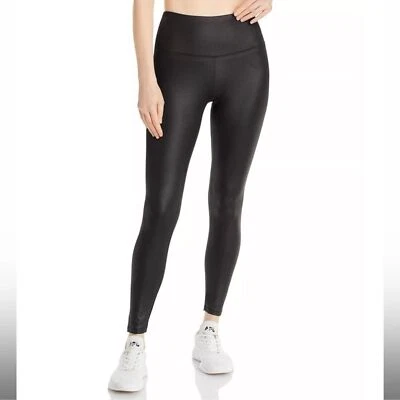 Marc New York Womens Faux Leather Leggings Large Black MNY Classic Neutral - Image 1 of 4