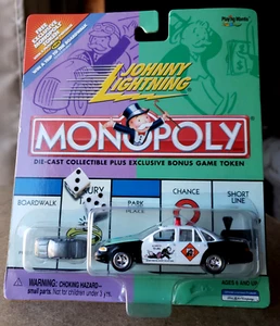 Johnny Lightning Do Not Stop Go 1997 Crown Victoria White Monopoly Series 2000 - Imagen 1 de 14