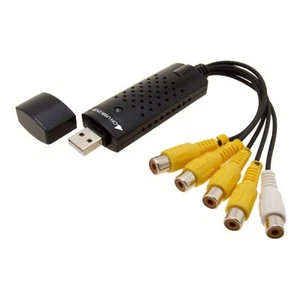 4 Kanäle gute USB RCA DVR CCTV Überwachung Videoaufnahme von Easycap - Bild 1 von 3