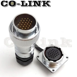 Conector impermeable de 24 pines, montaje de panel WF28 5A mamparo industrial conector LED - Imagen 1 de 6