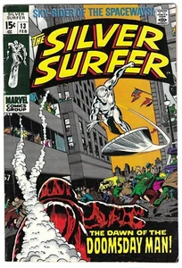 SILVER SURFER #13 Fine+ 6.5 KEY ISSUE 1st Doomsday Man Atomic Explosion Panel! - Picture 1 of 2