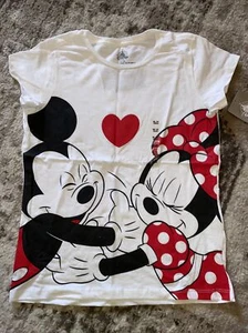 NWT DISNEY STORE MICKEY AND MINNIE TEE SIZE GIRLS 14 - Picture 1 of 2