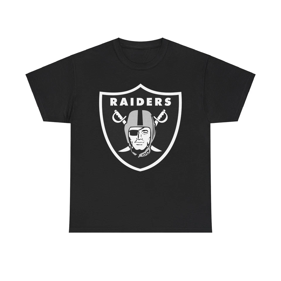Raiders Las Vegas Football Oakland Los Angeles Raider Nation T Shirt Tee 4 Color - Image 1 of 1