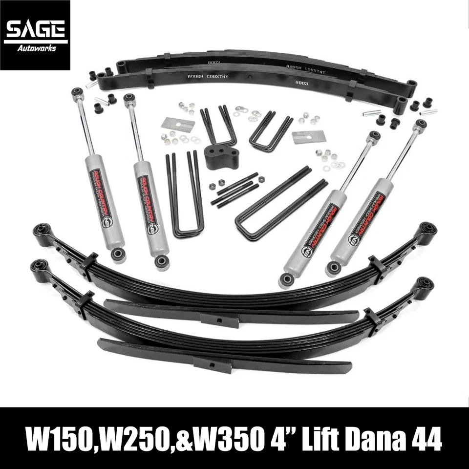 Elevación de 4 pulgadas para Dodge W150 W250 W350 con Dana 44 Foto 1 de 1