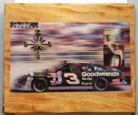 Dale earnhardt Sr Wall Clock Plaque Cover