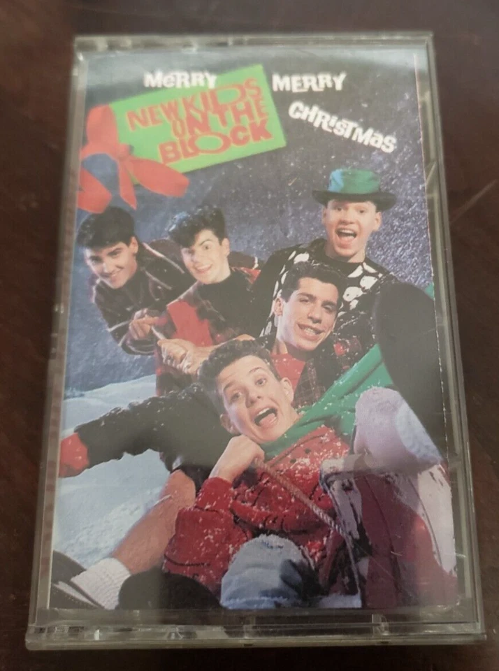 Tested Working NEW KIDS ON THE BLOCK Merry Christmas 1989 Cassette Funky Formats - Image 1 of 4