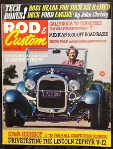 Vintage ROD &  CUSTOM Magazine Jan 1970 Retro Ads Great Tutorials Custom Hotrods - Picture 1 of 24