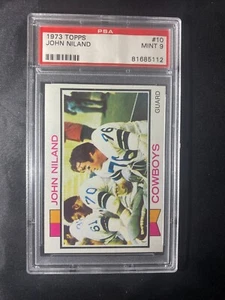1973 Topps John Niland #10 Dallas Cowobys PSA 9 Mint - Picture 1 of 2