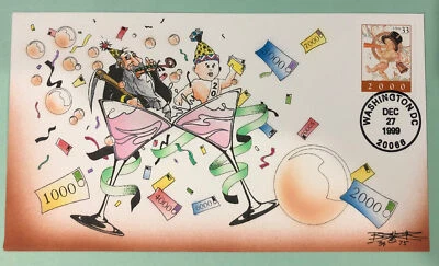 Beller FDC HP New Year 2000 Event Cover Cachet #34/75 (SC 3369) - Image 1 of 4