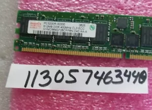 512MB DDR1 DDR PC3200R DDR-400 3200R 400 184PIN RDIMM ECC-REG 64X8 1RX8 - Picture 1 of 1