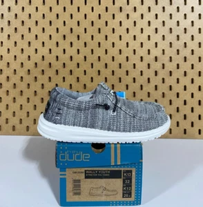 Hey Dude Wally Youth Stretch Yin Yang EU 32 US Size Kid's 13 - Picture 1 of 5