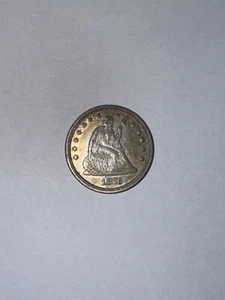 1876 Quarter Dollar Seated Liberty USA silver VF - Picture 1 of 4