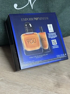 Giorgio Armani Emporio Armani Stronger With You Gift Set 50ml + 15ml - BRAND NEW