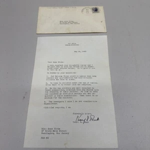PEARL S. BUCK - TYPED LETTER SIGNED 05/25/1965 - Picture 1 of 16