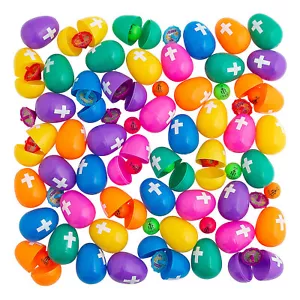 Bulk Cross Toy-Filled Plastic Easter Egg Assortment, 500 Pc. - Picture 1 of 2