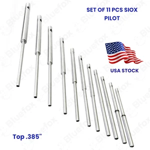 Sioux Valve Seat Grinder Pilot 11 Pcs Size (4mm to 12mm ) Top .385" USA - Picture 1 of 3