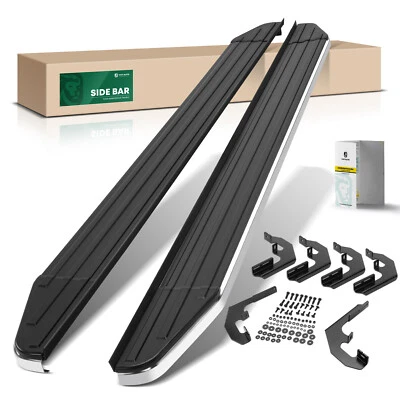 New 5.5" Black Aluminum Running Board for Chevrolet Tahoe GMC Yukon 2021-2024 - Image 1 of 4