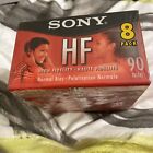 NEW 8 Pack Sony HF 90 Minute Blank Audio Cassette Tapes High Fidelity C-90HFL