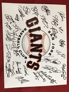 Buster Posey Brandon Crawford Madison Baumgarner Romo RC Signed SJ Giants 8x10 - Picture 1 of 7