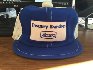 Vintage Pom Pom Treasury Branches Alberta Snapback Trucker Baseball Cap - Picture 1 of 7