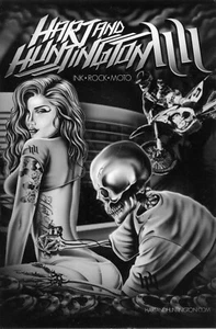 Tarjeta publicitaria Hart and Huntington Tattoo Co. Las Vegas - 4" x 6" - Imagen 1 de 2