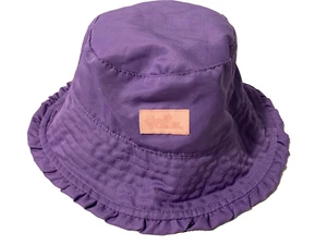 UV Skinz Girls Bucket Hat Purple Reversible Cap Size 4/5 With Little Ruffle Trim - Picture 1 of 6