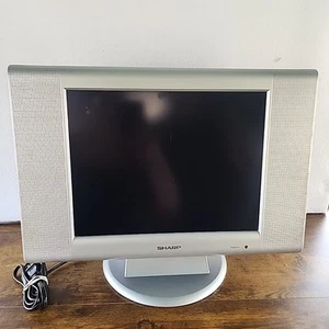 SHARP LC-15AV4U 15" 4:3 LCD TV RGB/S-VIDEO/RCA (RETRO GAMING) NO REMOTE Tested - Picture 1 of 13