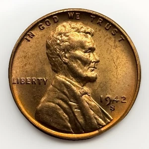 1942-S Lincoln Wheat Cent | RD | Möglicher DDO-Fehler - Bild 1 von 2