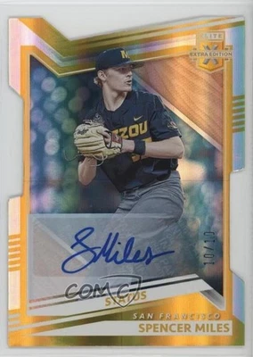 2022 Elite Extra Edition Status Gold Signatures Die-Cut /10 Spencer Miles Auto - Image 1 of 2