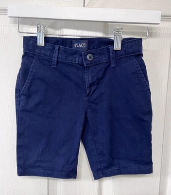 Шорты стрейч The Children's Place для девочек размер 6 темно-синие униформа - Изображение 1 из 3