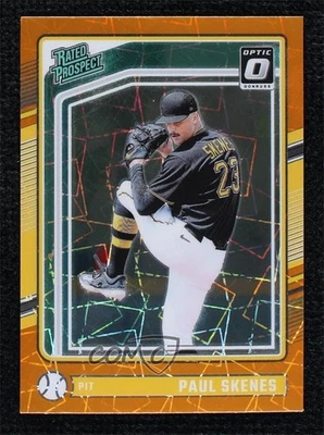 2024 Donruss Optic Rated Prospects Orange Velocity Prizm Paul Skenes Rookie RC - Image 1 of 2