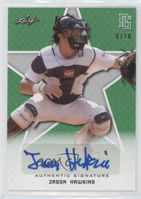 2020 Leaf Perfect Game National Showcase Green /10 Jason Hawkins #BA-JH4 Auto - Image 1 of 2