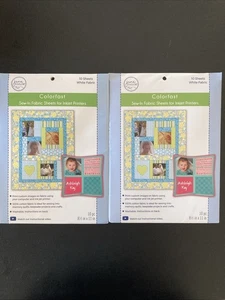 June Schneider Einnähen Farbecht Weiß Drucker Stoff Blätter 25er-Packung 236LP - Bild 1 von 3