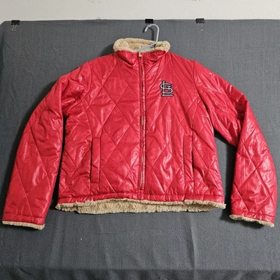 VTG St.Louis Cardinals MLB G-III Sports Carl Banks Women’s Reversible Jacket M/M - Image 1 of 4