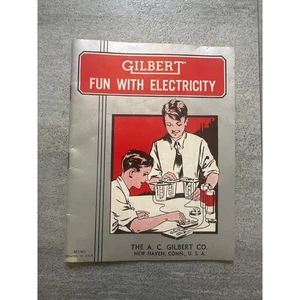 VINTAGE 1956 - Gilbert Fun with Electricity Book - Picture 1 of 4
