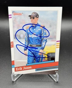 Erik Jones Donruss 91 NASCAR Autographed Signed Card W/COA - Picture 1 of 4